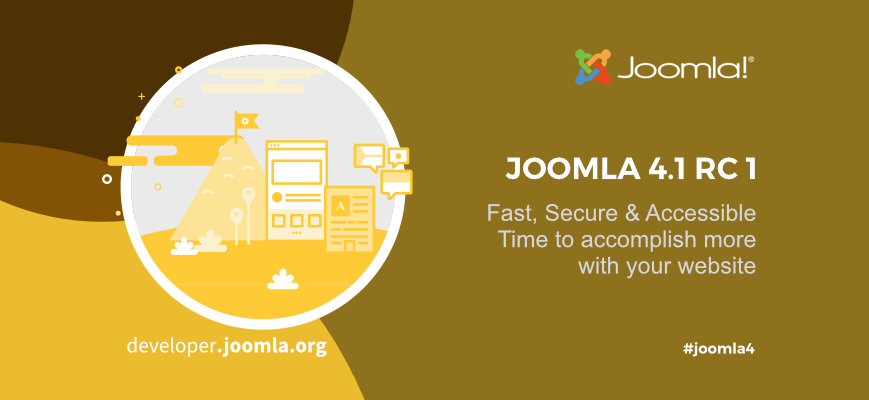 The Joomla Project is pleased to announce the release of Joomla 4.1.0 Release Candidate 1